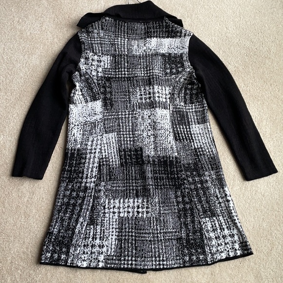 🆕DEBRA C Beverly Hills Stunning Wool Long Sweater Cardigan Jacket sz S - Picture 4 of 16